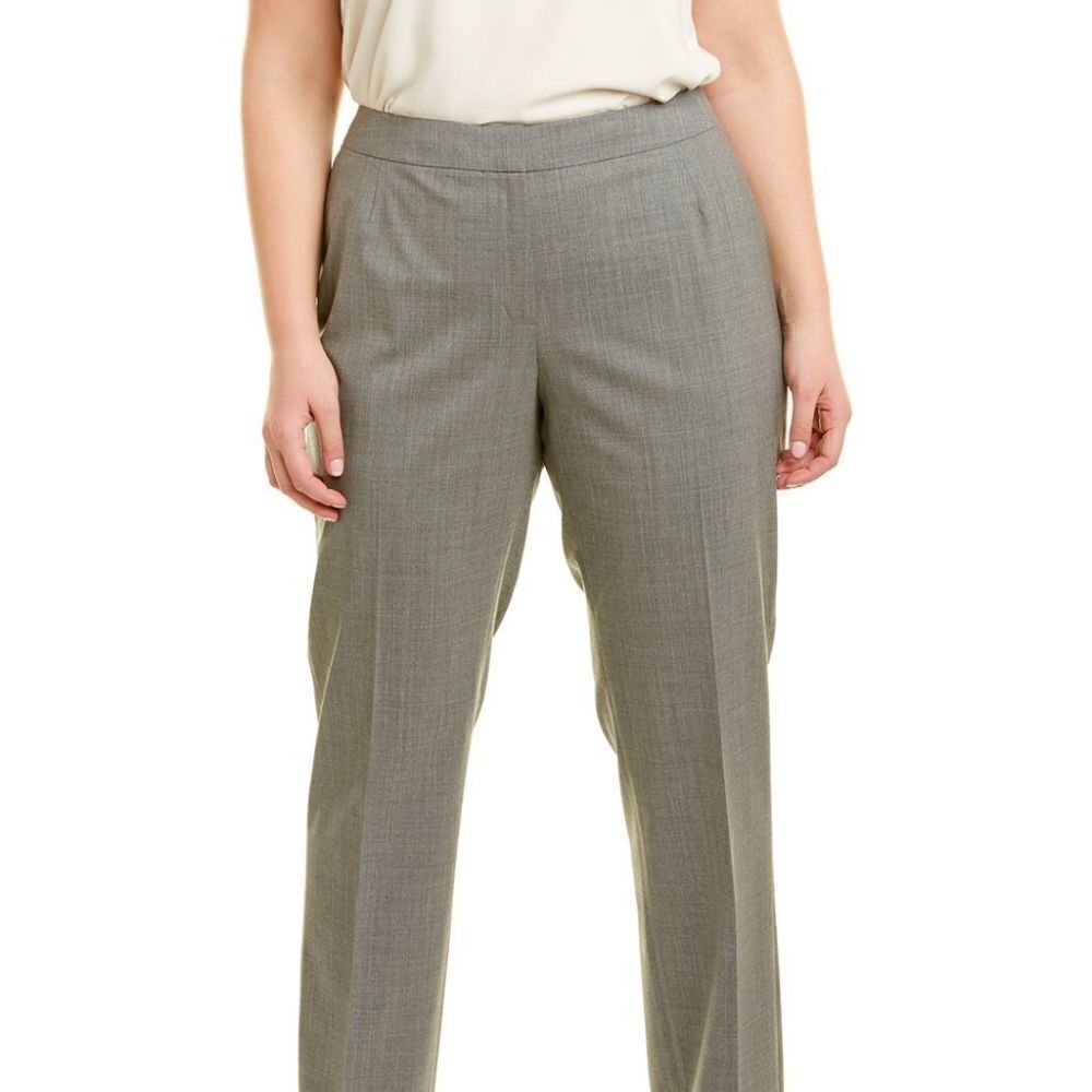 LAFAYETTE 148 NEW YORK Plus (size) Barrow Wool-Blend Pant